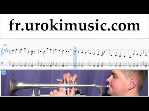 Cours de Trompette Bon Jovi - Knockout Tuto Partitions Partie#1 um-829