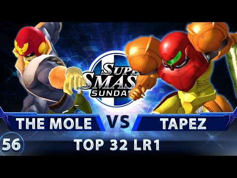 SSS 56 - The Mole (Falcon) vs. Tapez (Samus) - SSBM Top 32 LR1 - Smash Melee
