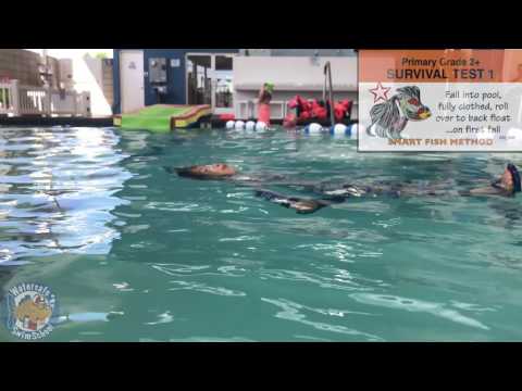2-16-17  Self Rescue Challenge at Watersafe Swim School Los Alamitos with Mr. Jon