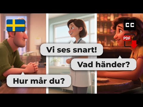 Master Swedish Conversations 🇸🇪 7 Easy Dialogues for A2-B1 Learners! Learn Today!