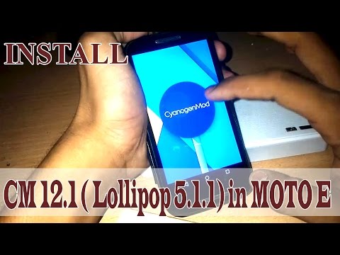 HOW To Install Custom Rom Official CM12.1 (Lollipop 5.1.1) or AICP rom in Moto E (1st Gen)