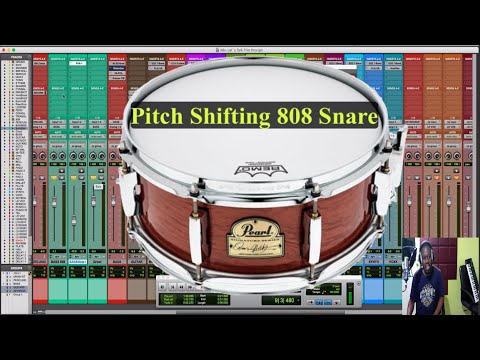 Pitch Shifting 808 Snare Audio