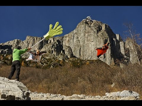 Wingsuit Daredevil High Fives Hand On Insane Low-Level Flight