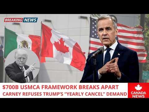 JUST IN: Carney WALKS OUT — Trump’s Ultimatum COLLAPSES the $700B USMCA Deal