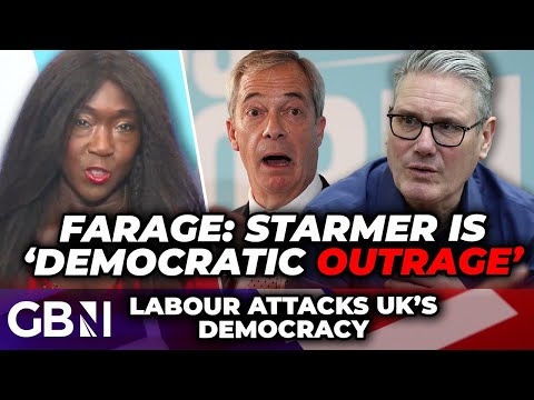 'WEAK!' Farage fumes as Starmer launches 'outrageous' attack on UK democracy and Reform