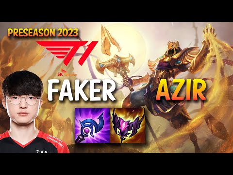 T1 Faker AZIR vs SYNDRA Mid - KR Ranked