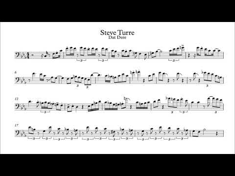Steve Turre "Dat Dere" Jazz Trombone Solo Transcription