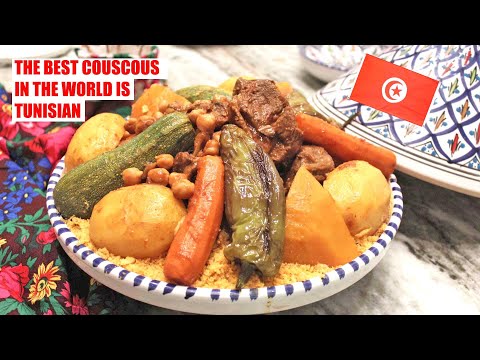 Tunisian Couscous Recipe - The Traditional method - How to make a couscous