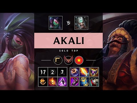 Akali Top vs Tryndamere - VN Grandmaster Patch 25.S1.3