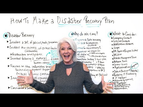 How to Make a Disaster Recovery Plan - Project Management Training