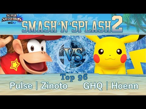 Smash'N'Splash 2  Top 96 - Pulse | Zinoto (Diddy Kong) vs GHQ | Hoenn (Pikachu)