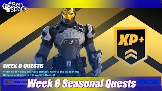 How To Complete All Week 8 Seasonal Quests - Easy Location Guide - Fortnite Chapter 3 Season 2