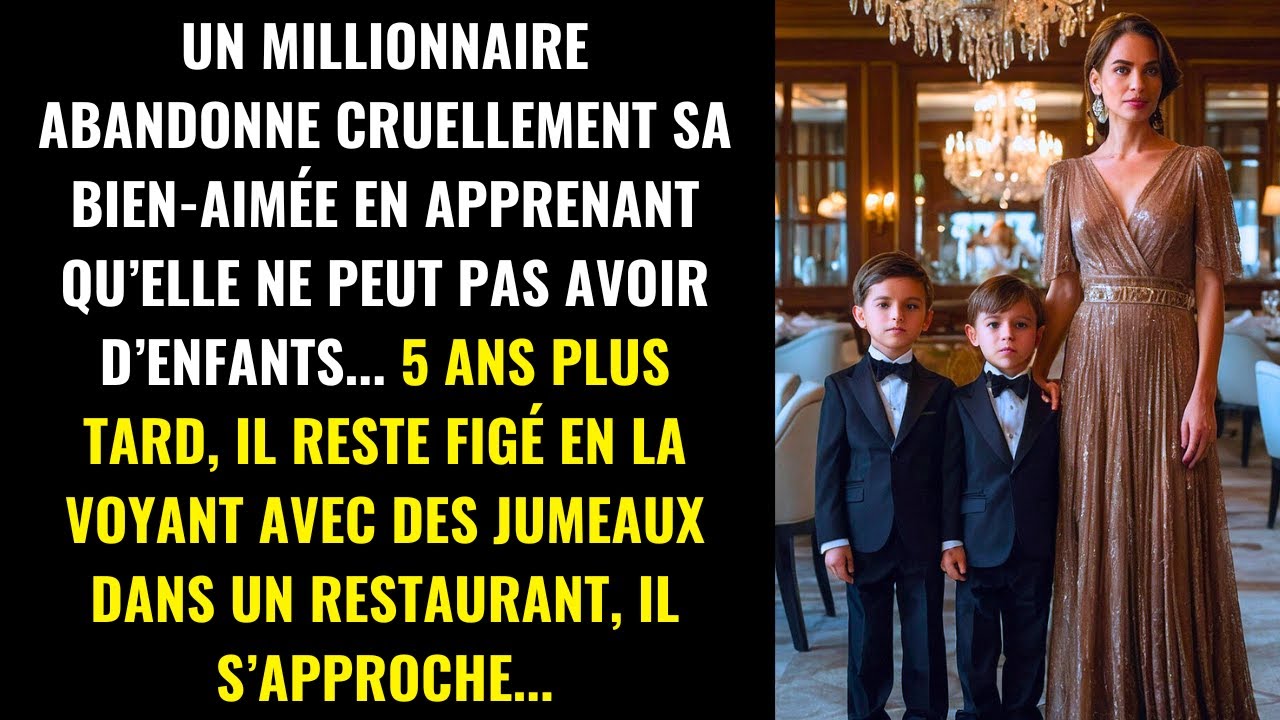 UN MILLIONNAIRE ABANDONNE SON AMOUR: IL LA RETROUVE AVEC DES JUMEAUX 5 ANS PLUS TARD...