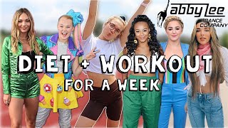 EATING AND WORKING OUT LIKE THE DANCE MOM GIRLS *collab* | Jasmine M