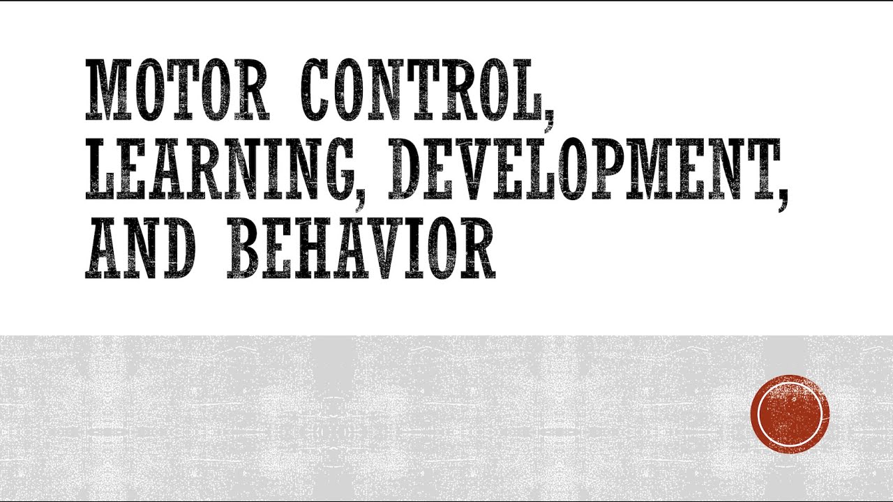What are the differences between motor learning and motor control? EN
