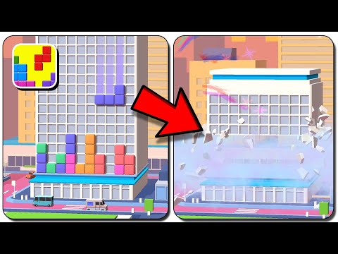 Demolish The City! (Tetris Unblocked) Level 1-9 | Block Puzzle Android Gameplay Walkthrough