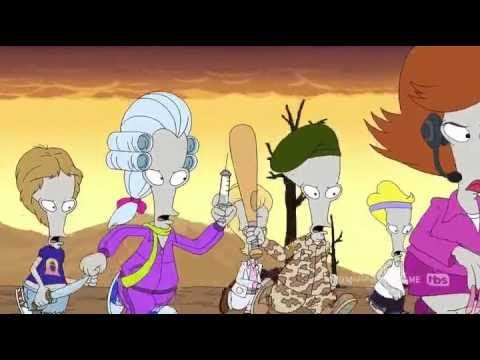 American Dad (todos vs los 200 Rogers)  HD