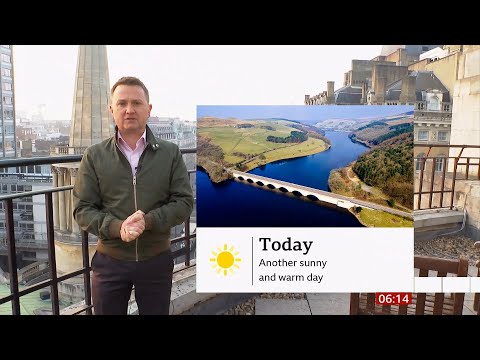 Weather images up to the morning, chilly start - sunny days (UK) - BBC - 25th March 2022