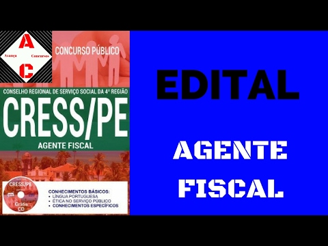 Edital Concurso CRESS-PE 2017 - Agente Fiscal