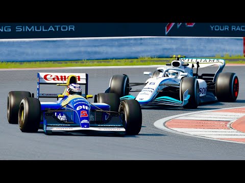 Williams F12022 vs Williams F1 1991 at Silverstone GP