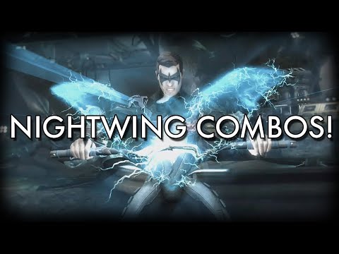 Injustice - Nightwing Sample Combos + Staff of Grayson Combo