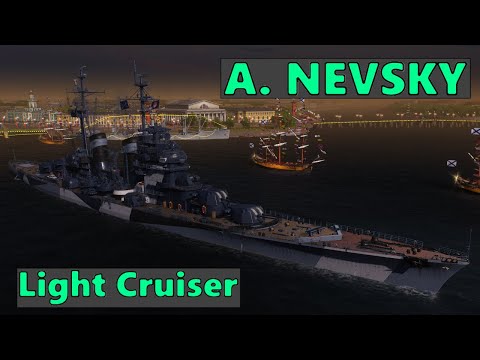 Alexander Nevsky - Russian Light Cruiser - 212k Damage 3.2k Base XP