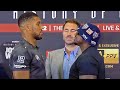 DILLIAN WHYTE NOT INTIMIDATED BY TOWERING ANTHONY JOSHUA IN REMATCH FACE OFF!