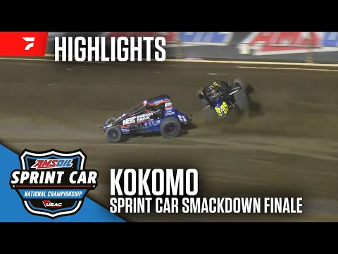 USAC Sprint Car Smackdown Finale at Kokomo Speedway 8/23/25 | Highlights