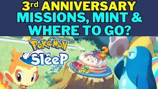 3rd Anniversary Event: Bonuses, Datamine Missions, Festive Flowers & Where to go? Pokemon Sleep