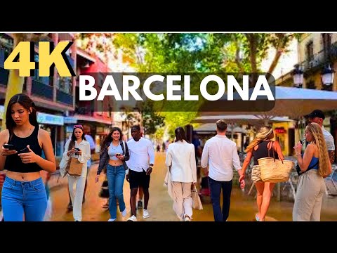 La Rambla de L' Hospitalet de Llobregat, Barcelona, Spain, 4K #barcelona #barcelonalovers #city