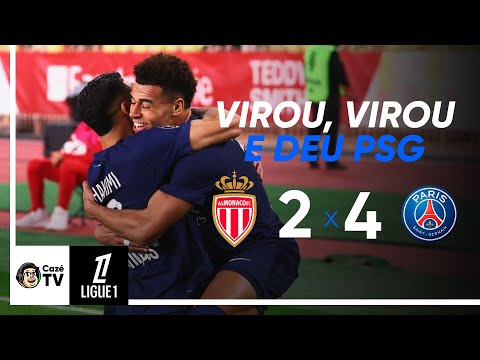 Gols e lances de Monaco x PSG