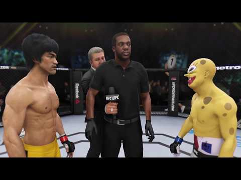Bruce Lee vs SpongeBob Squarepants (EA Sports UFC 3)