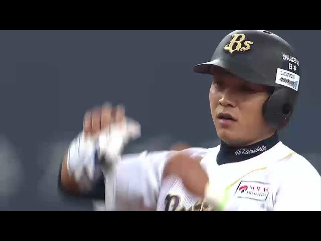 【CS 1st】6回裏 すぐさま同点!! バファローズ・川端 センターへタイムリーヒット!! 2014/10/11 Bs-F