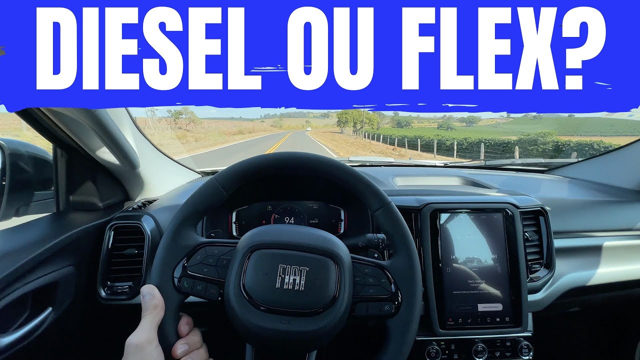 COMPARATIVO NA ESTRADA! FIAT TORO 1.3 TURBO FLEX VS FIAT TORO 2.0 TURBO DIESEL 2024! QUAL É MELHOR?