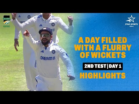 A Flurry Of Wickets Highlights Day 1 of the Cape Town Test | SA v IND