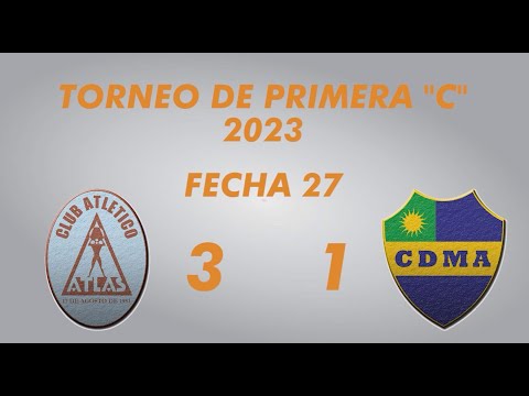 Primera "C" Campeonato 2023 - Fecha 27 - Atlas 3 Alem 1 - Resumen