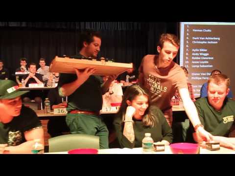 Belgian Championship eating Chicken Nuggets