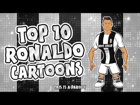 💪🏼RONALDO: Top 10 Cartoons💪🏼 (Parody songs, goal, highlights montage)