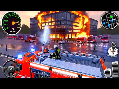 Fire Truck City Rescue Simulator 3D - Us Emergency 911 Ambulance Driving - Android Gameplay