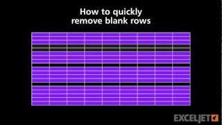 Excel Tip: How to quickly remove blank rows (Mac)