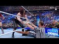Iyo Sky Cash In Interrupted By Charlotte Flair And Bianca Belair Brawl WWE Smackdown July 7 2023