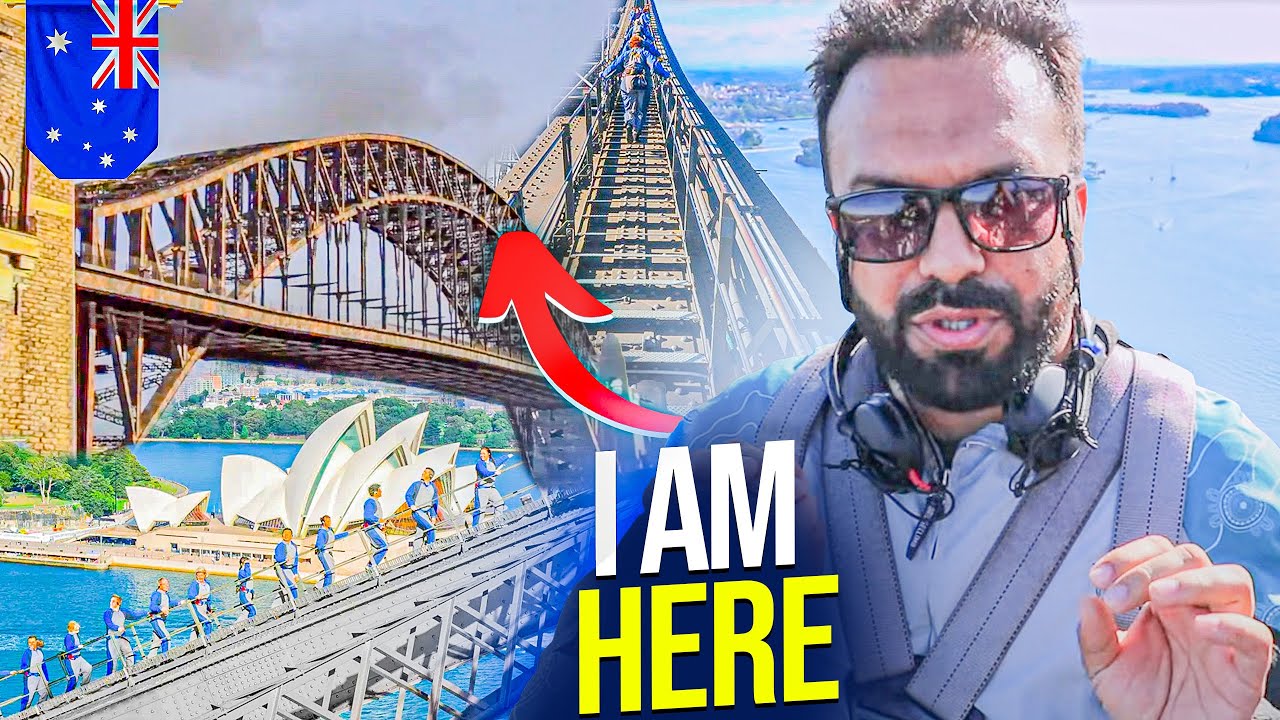 Join a tourist as he embarks on a visit to Sydney Harbour Bridge.