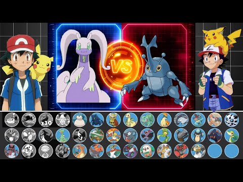 Who can beat Ash's Goodra ?|| goodra vs Dragonite,goodra vs greninja