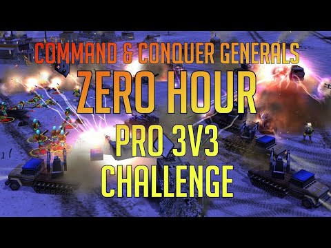 3vs3 Pro Challenge - Crazy Ammo Firelord vs Google Peter Wizard - C&C Generals Zero Hour Online
