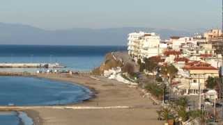 preview picture of video 'Вид Неа Каликратии, Греция, зимой'