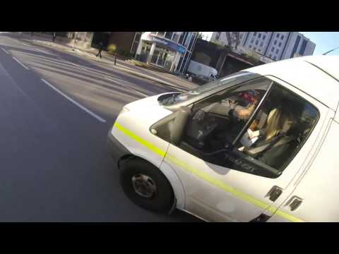 ROAD RAGE - White Van Man Shouts Abuse At Cyclist