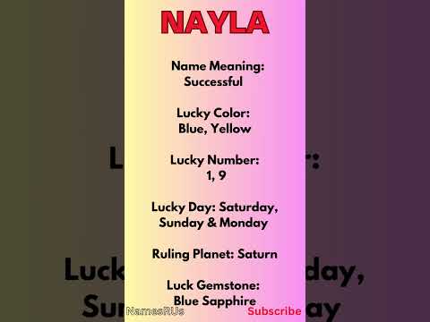 Nayla Name Meaning #shorts #namemeaning #nayla