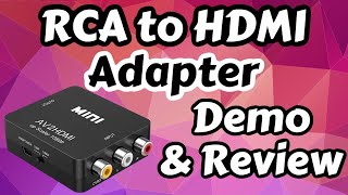 Mini RCA to HDMI Adapter Demo & Review - For PS PS2 GameCube N64 Dreamcast + - RetroPie Guy