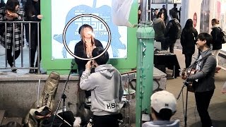 공연중 드럼스틱을 태워버린 드러머? 전체이용가 "꽃송이가(버스커버스커)" 소름라이브