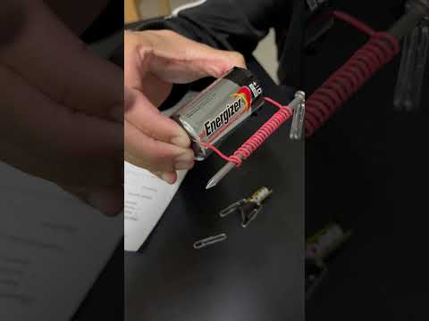Making an electromagnet from Iron nail and copper wire